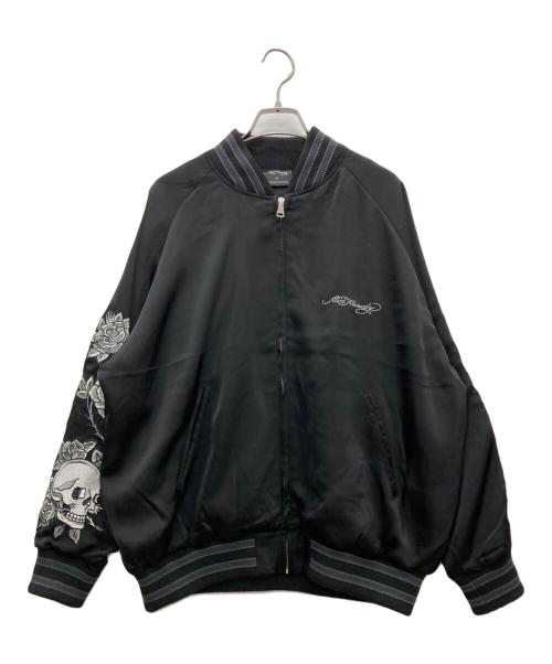 Ed Hardy（エド ハーディー）ED HARDY (エド ハーディー) 刺繍スカジャン ブラック サイズ:Mの古着・服飾アイテム
