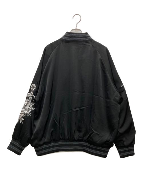 Ed Hardy（エド ハーディー）ED HARDY (エド ハーディー) 刺繍スカジャン ブラック サイズ:Mの古着・服飾アイテム