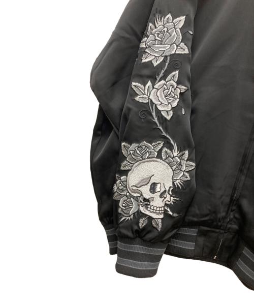 Ed Hardy（エド ハーディー）ED HARDY (エド ハーディー) 刺繍スカジャン ブラック サイズ:Mの古着・服飾アイテム