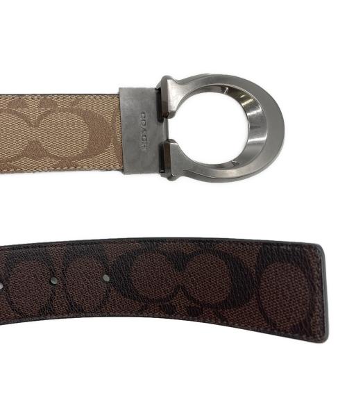 COACH（コーチ）COACH (コーチ) リバーシブルロゴバックルベルト ブラウンの古着・服飾アイテム