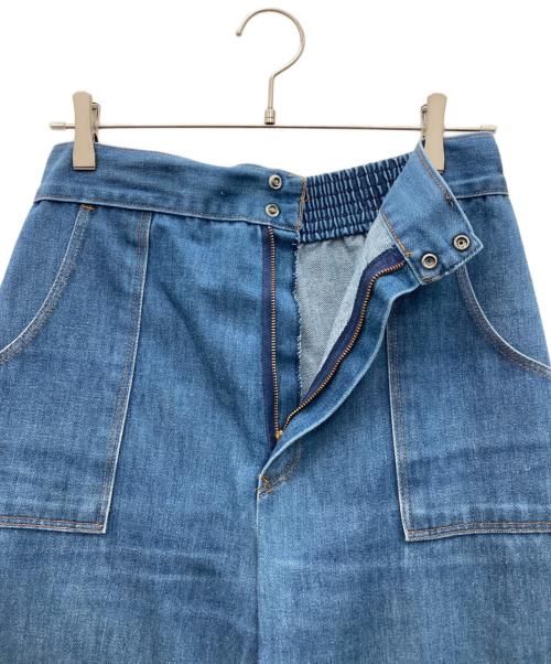 Sears（シアーズ）Sears (シアーズ) デニムワイドパンツ ブルー サイズ:14の古着・服飾アイテム