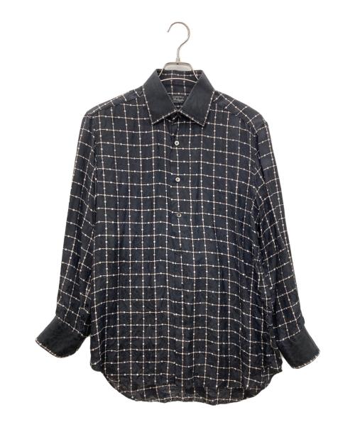 STEFANO RICCI（ステファノリッチ）STEFANO RICCI (ステファノリッチ) 長袖シャツ ブラック サイズ:15.5インチの古着・服飾アイテム