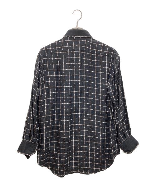 STEFANO RICCI（ステファノリッチ）STEFANO RICCI (ステファノリッチ) 長袖シャツ ブラック サイズ:15.5インチの古着・服飾アイテム