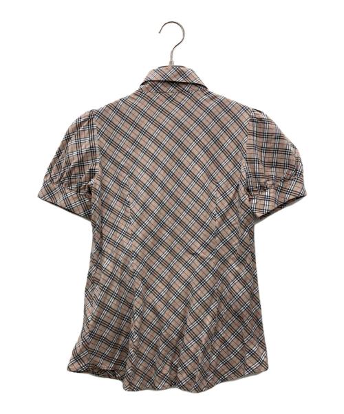 BURBERRY LONDON（バーバリーロンドン）BURBERRY LONDON (バーバリーロンドン) 半袖シャツ ブラウン サイズ:38の古着・服飾アイテム