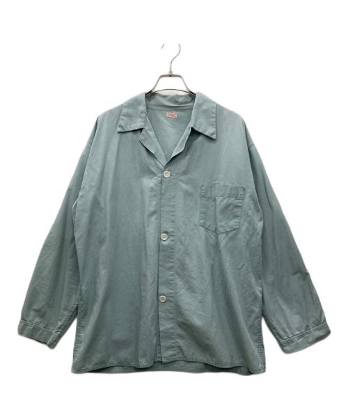 Olina（オリナ）Olina (オリナ) パジャマシャツ ミントグリーン サイズ:Cの古着・服飾アイテム