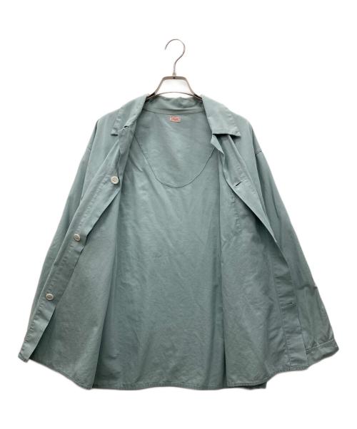 Olina（オリナ）Olina (オリナ) パジャマシャツ ミントグリーン サイズ:Cの古着・服飾アイテム