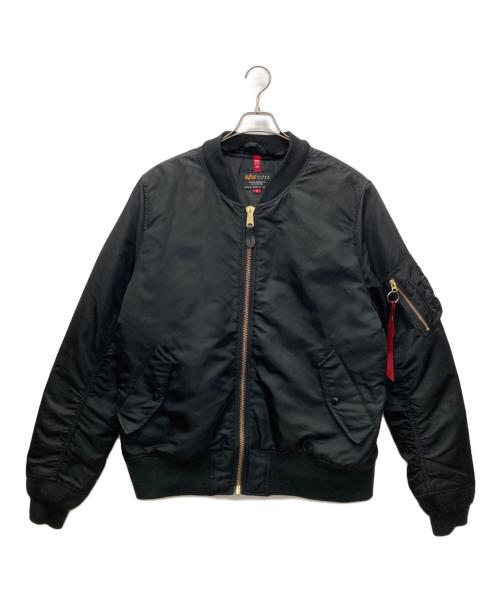 ALPHA INDUSTRIES（アルファインダストリーズ）ALPHA INDUSTRIES (アルファインダストリーズ) MA-1ジャケット ブラック サイズ:XLの古着・服飾アイテム