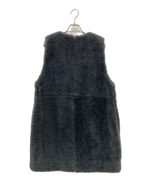THREE DOTS（スリードッツ）THREE DOTS (スリードッツ) ボアジレ グレー サイズ:Sの古着・服飾アイテム