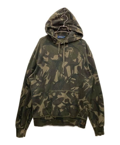 POLO RALPH LAUREN（ポロ・ラルフローレン）POLO RALPH LAUREN (ポロ・ラルフローレン) プルオーバーパーカー カーキ サイズ:Lの古着・服飾アイテム