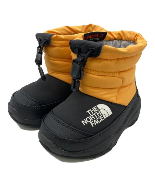 THE NORTH FACE（ザ ノース フェイス）THE NORTH FACE (ザ ノース フェイス) キッズ ヌプシ ブーティー VI イエロー×ブラック サイズ:14.0の古着・服飾アイテム