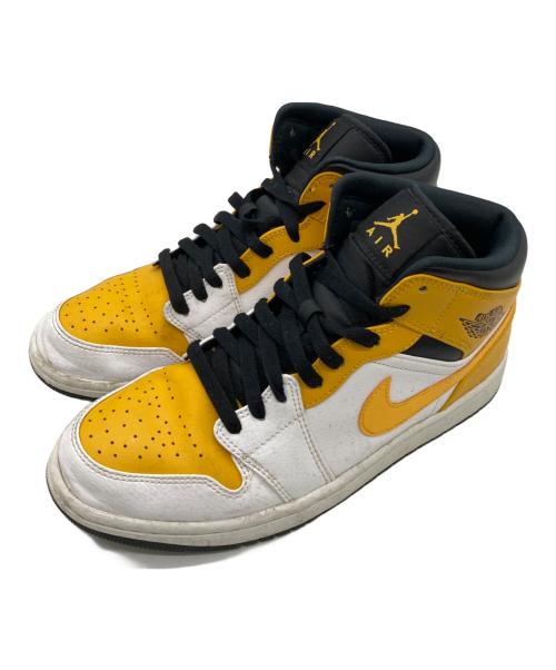 NIKE（ナイキ）NIKE (ナイキ) AIR JORDAN 1 MID イエロー×ホワイト サイズ:26.5cmの古着・服飾アイテム