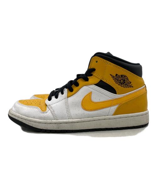 NIKE（ナイキ）NIKE (ナイキ) AIR JORDAN 1 MID イエロー×ホワイト サイズ:26.5cmの古着・服飾アイテム
