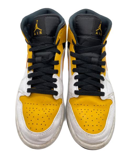 NIKE（ナイキ）NIKE (ナイキ) AIR JORDAN 1 MID イエロー×ホワイト サイズ:26.5cmの古着・服飾アイテム