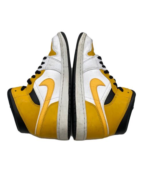 NIKE（ナイキ）NIKE (ナイキ) AIR JORDAN 1 MID イエロー×ホワイト サイズ:26.5cmの古着・服飾アイテム