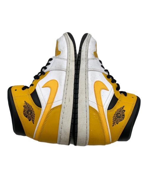 NIKE（ナイキ）NIKE (ナイキ) AIR JORDAN 1 MID イエロー×ホワイト サイズ:26.5cmの古着・服飾アイテム