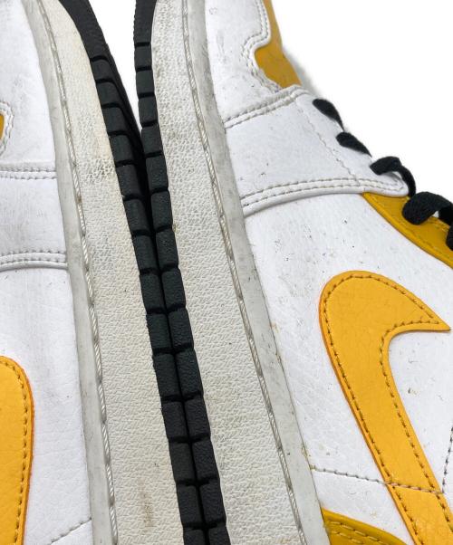 NIKE（ナイキ）NIKE (ナイキ) AIR JORDAN 1 MID イエロー×ホワイト サイズ:26.5cmの古着・服飾アイテム