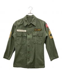 US ARMY（ユーエスアーミー）の古着「ユーティリティシャツ」｜グリーン