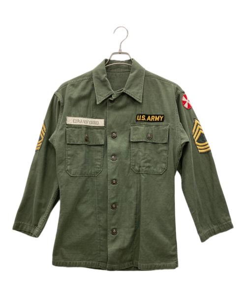 US ARMY（ユーエスアーミー）US ARMY (ユーエスアーミー) ユーティリティシャツ グリーン サイズ:不明の古着・服飾アイテム