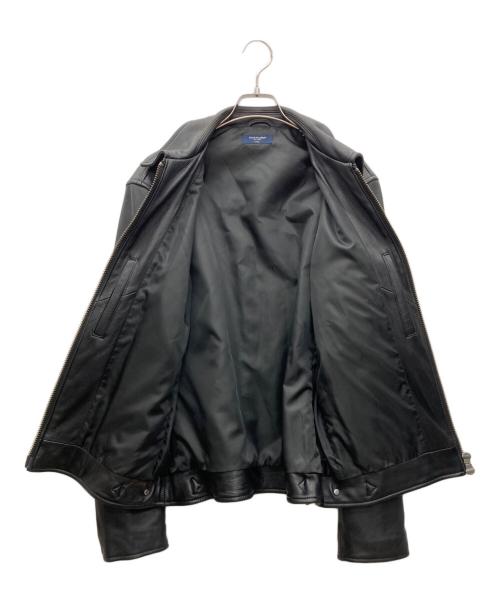 BACK NUMBER（バックナンバー）BACK NUMBER (バックナンバー) レザーライダースジャケット ブラック サイズ:XLの古着・服飾アイテム