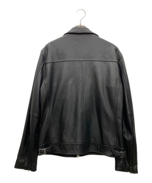 BACK NUMBER（バックナンバー）BACK NUMBER (バックナンバー) レザーライダースジャケット ブラック サイズ:XLの古着・服飾アイテム
