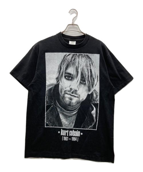 -（-）- (-) グラフィックTシャツ ブラック サイズ:Lの古着・服飾アイテム