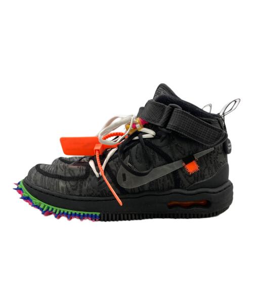 NIKE OFFWHITE（オフホワイト × ナイキ）NIKE OFFWHITE (オフホワイト × ナイキ) AIR FORCE1 MID SP ブラック x クリアブラック サイズ:26.5の古着・服飾アイテム