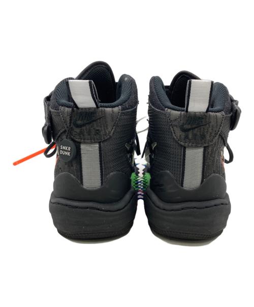 NIKE OFFWHITE（オフホワイト × ナイキ）NIKE OFFWHITE (オフホワイト × ナイキ) AIR FORCE1 MID SP ブラック x クリアブラック サイズ:26.5の古着・服飾アイテム