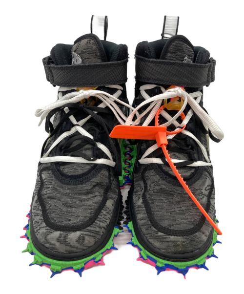 NIKE OFFWHITE（オフホワイト × ナイキ）NIKE OFFWHITE (オフホワイト × ナイキ) AIR FORCE1 MID SP ブラック x クリアブラック サイズ:26.5の古着・服飾アイテム