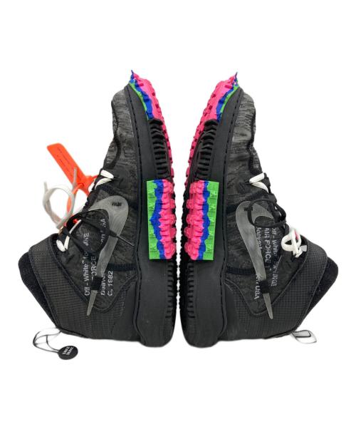 NIKE OFFWHITE（オフホワイト × ナイキ）NIKE OFFWHITE (オフホワイト × ナイキ) AIR FORCE1 MID SP ブラック x クリアブラック サイズ:26.5の古着・服飾アイテム