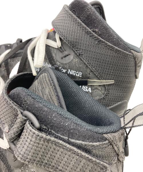 NIKE OFFWHITE（オフホワイト × ナイキ）NIKE OFFWHITE (オフホワイト × ナイキ) AIR FORCE1 MID SP ブラック x クリアブラック サイズ:26.5の古着・服飾アイテム