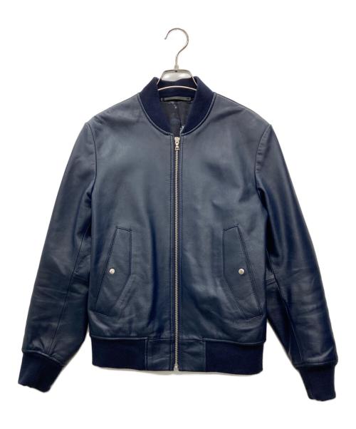 PAUL SMITH（ポールスミス）Paul Smith (ポールスミス) レザージャケット ネイビー サイズ:Ｓの古着・服飾アイテム
