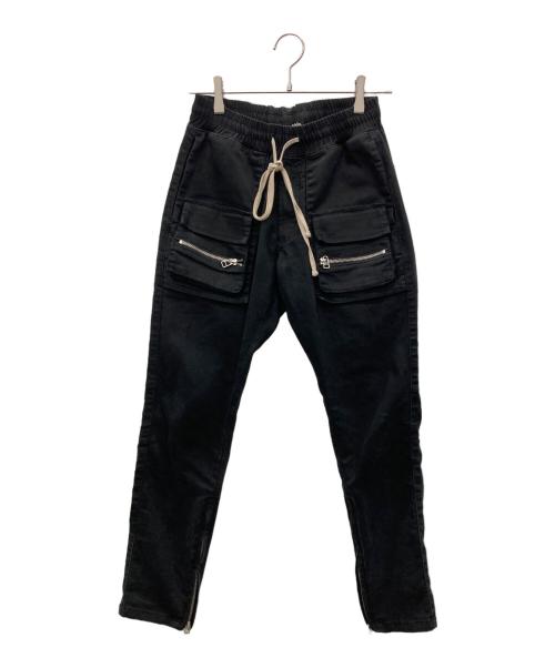 DANKE SCHON（ダンケ シェーン）DANKE SCHON (ダンケ シェーン) フラップポケット ジップカーゴパンツ ブラック サイズ:W28の古着・服飾アイテム