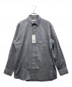 MACKINTOSH LONDONマッキントッシュ ロンドン）の古着「コットンカシミヤボタンダウンシャツ」｜アッシュ