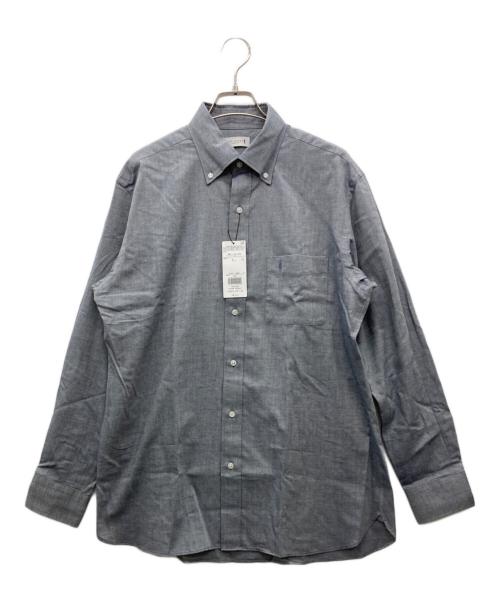 MACKINTOSH LONDON（マッキントッシュ ロンドン）MACKINTOSH LONDON (マッキントッシュ ロンドン) コットンカシミヤボタンダウンシャツ アッシュ サイズ:L 未使用品の古着・服飾アイテム