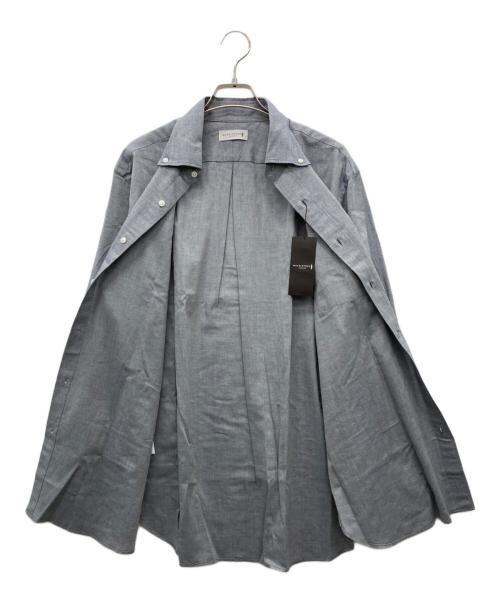 MACKINTOSH LONDON（マッキントッシュ ロンドン）MACKINTOSH LONDON (マッキントッシュ ロンドン) コットンカシミヤボタンダウンシャツ アッシュ サイズ:L 未使用品の古着・服飾アイテム