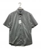 Aquascutumアクアスキュータム）の古着「TEC.3 Mini Honeycomb Jersey Short Sleeve」｜グレー