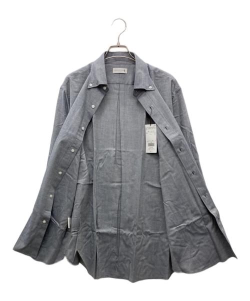 MACKINTOSH LONDON（マッキントッシュ ロンドン）MACKINTOSH LONDON (マッキントッシュ ロンドン) コットンカシミヤボタンダウンシャツ アッシュ サイズ:L 未使用品の古着・服飾アイテム