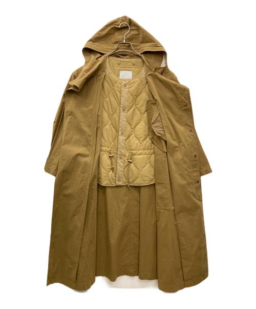 Natural by clip（ナチュラル バイ クリップ）NATURAL BY CLIP (ナチュラル バイ クリップ) ライナー付きモッズコート オリーブ サイズ:Freeの古着・服飾アイテム