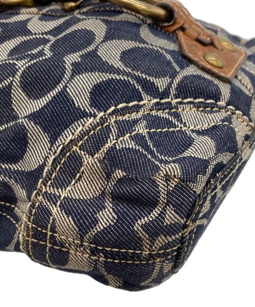 COACH（コーチ）COACH (コーチ) シグネチャー デニム ショルダーバッグ ネイビーの古着・服飾アイテム