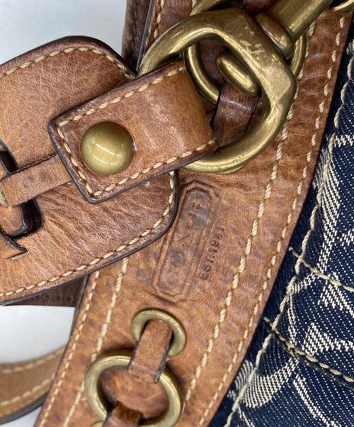 COACH（コーチ）COACH (コーチ) シグネチャー デニム ショルダーバッグ ネイビーの古着・服飾アイテム