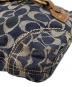 中古・古着 COACH (コーチ) シグネチャー デニム ショルダーバッグ ネイビー：13000円
