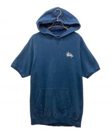 stussy（ステューシー）の古着「プルオーバーパーカー」｜ブルー