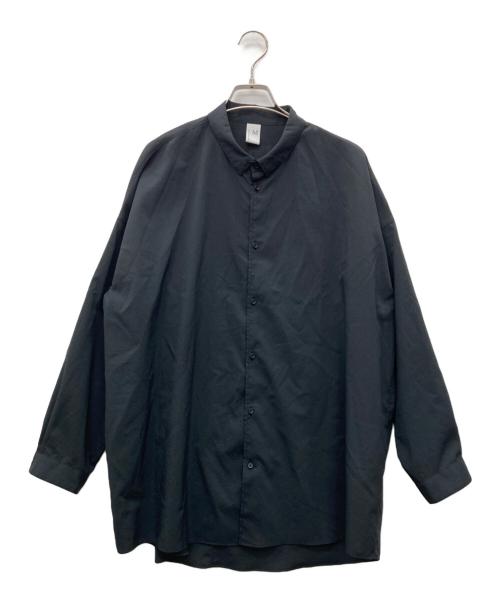 NO CONTROL AIR（ノーコントロールエアー）no control air (ノーコントロールエアー) マット タイプライター ドロップショルダー シャツ ブラック サイズ:Mの古着・服飾アイテム