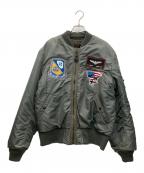 AVIREXアヴィレックス）の古着「MA-1ジャケット」｜オリーブ