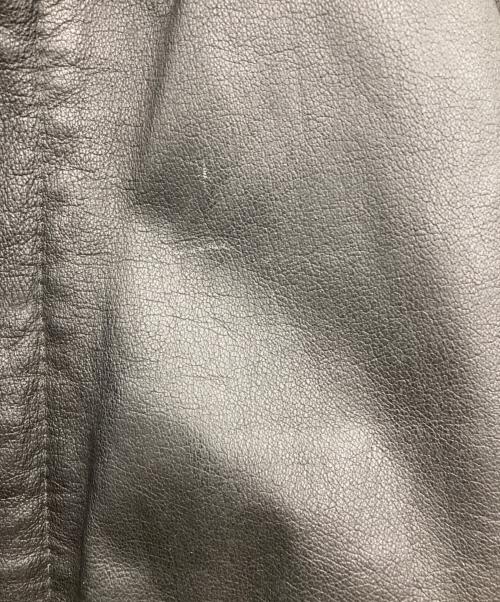 -（-）- (-) レザーフライトジャケット ブラック サイズ:Mの古着・服飾アイテム
