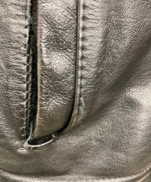 -（-）- (-) レザーフライトジャケット ブラック サイズ:Mの古着・服飾アイテム
