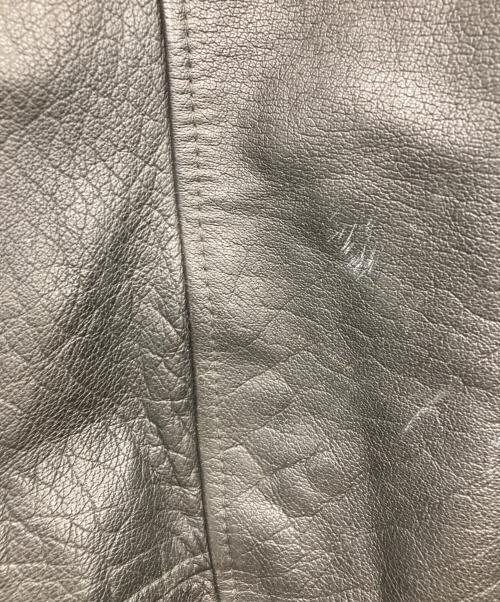 -（-）- (-) レザーフライトジャケット ブラック サイズ:Mの古着・服飾アイテム