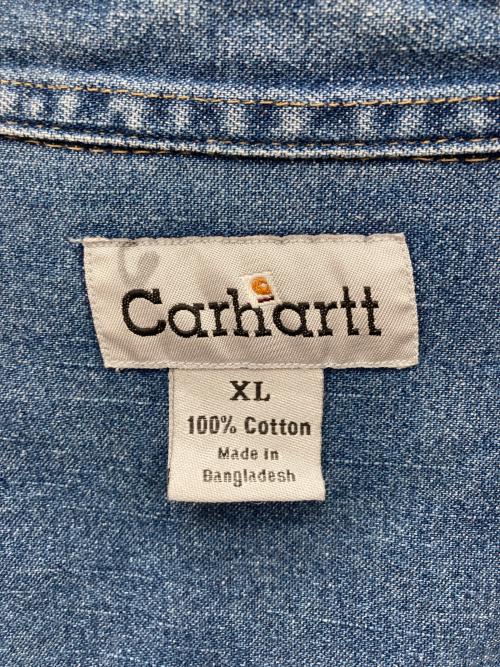 CarHartt（カーハート）CarHartt (カーハート) デニムワークシャツ ブルー サイズ:XLの古着・服飾アイテム