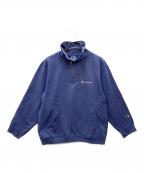 Championチャンピオン）の古着「ハーフジップスウェット」｜ブルー