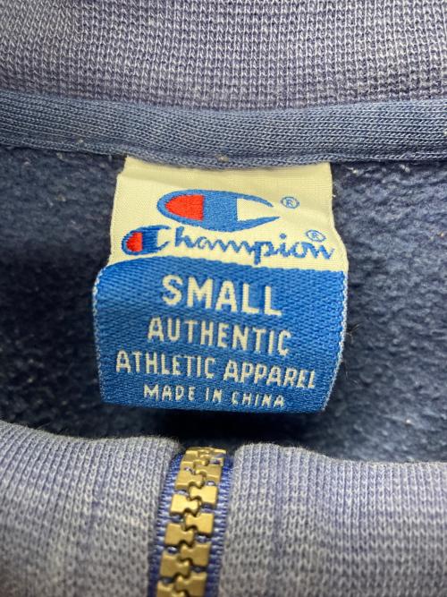 Champion（チャンピオン）Champion (チャンピオン) ハーフジップスウェット ブルー サイズ:Sの古着・服飾アイテム